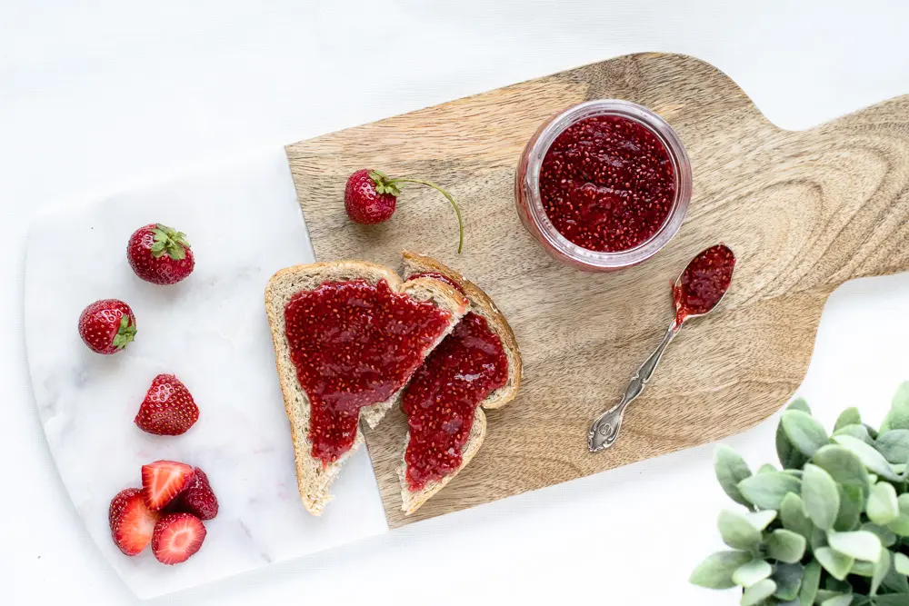 Confiture de fraises au chia