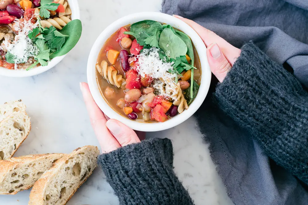 Soupe minestrone aux légumes