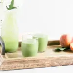 smoothie vert pêche nutritionniste