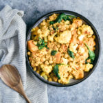 cari végétarien quinoa patate douce