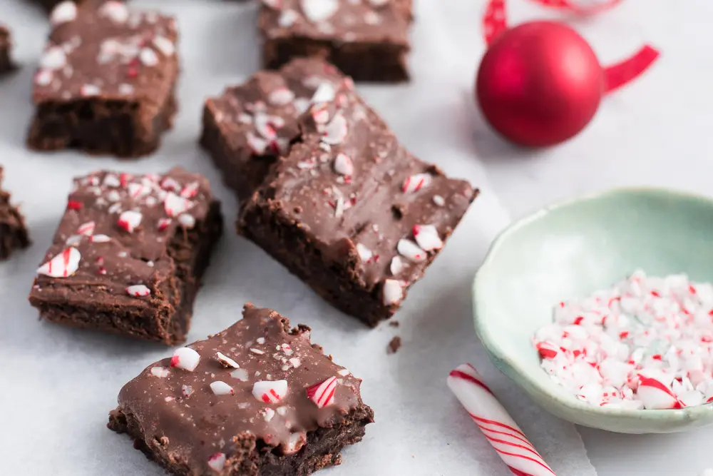 brownies des fêtes menthe haricots noirs sans allergènes