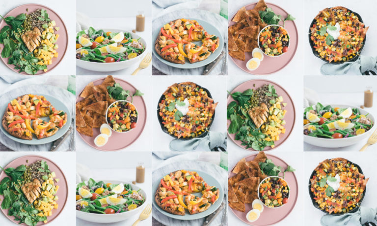 meal prep collage