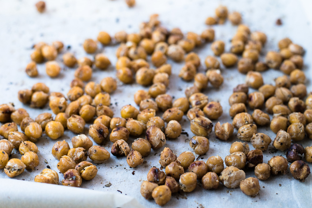 pois chiches grilles croutons salade césar 