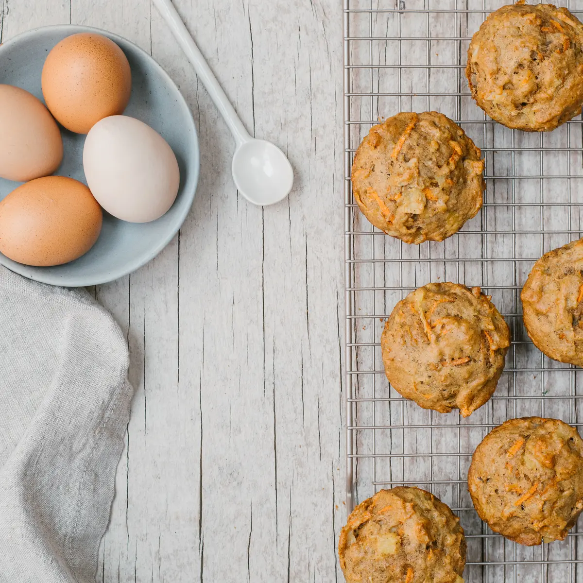 Muffins aux carottes & ananas