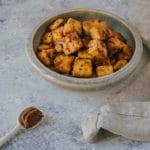 tofu mariné au miso et érable