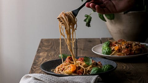 sauce spaghetti à la PVT végé facile à faire