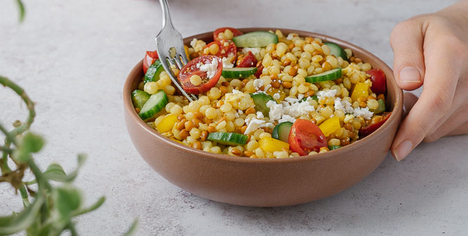 Salade couscous cari crop