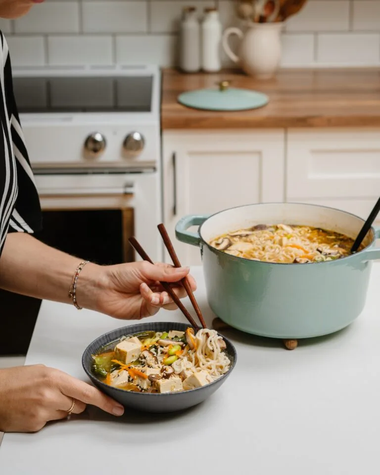 soupe ramen au tofu et edamames santé facile rapide