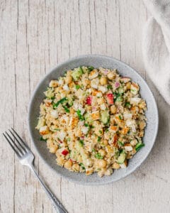 couscous pomme halloumi