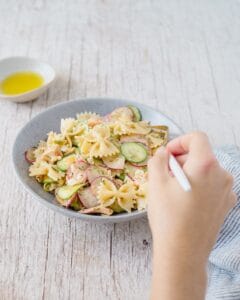 farfalles au saumon salade de pâtes facile lunch 