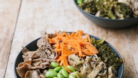 bol fondue au boeuf avec légumes