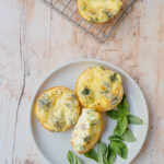 mini-omelettes au jambon brocoli et fromage