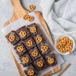 brownies sucrés-salés avec bretzels de marie-eve caplette nutritionniste