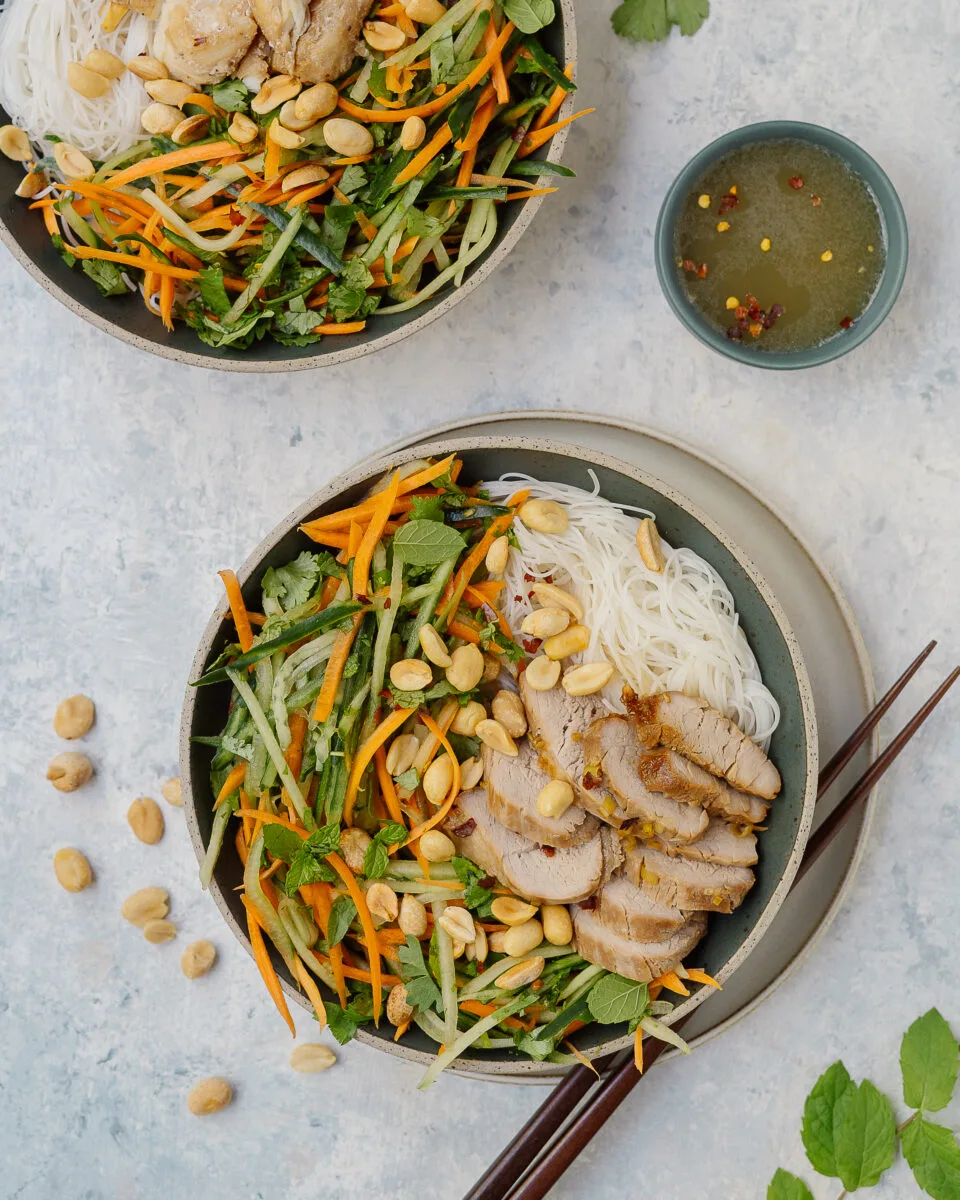 bol repas porc à la citronnelle facile rapide complet healthy