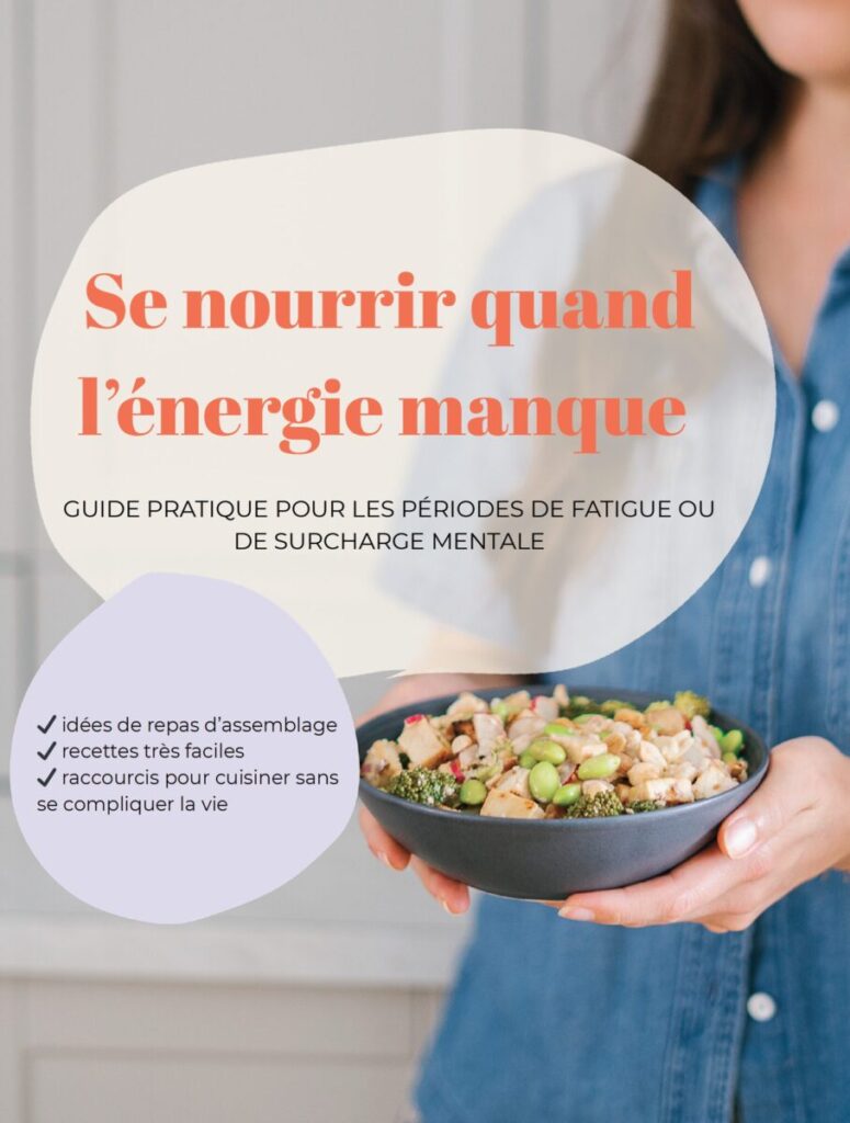 guide se nourrir quand énergie manque idées recettes faciles et repas assemblage