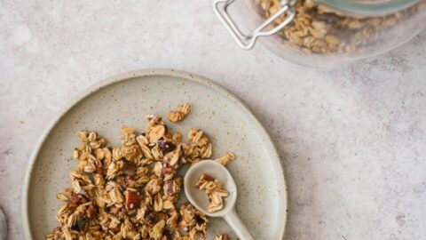 granola protéiné aux raisins et à la cannelle avec PVT