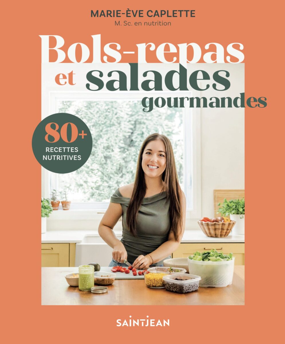 couverture du livre bols-repas et salades gourmandes marie-eve caplette