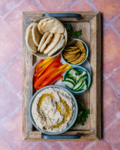 houmous de gourganes crémeux onctueux trempette qui contient des protéines végétales