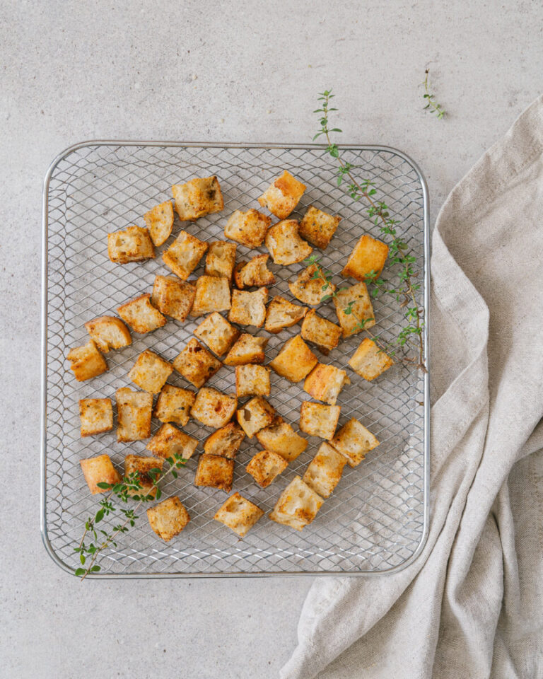 croutons maison huile d'olive croustillants