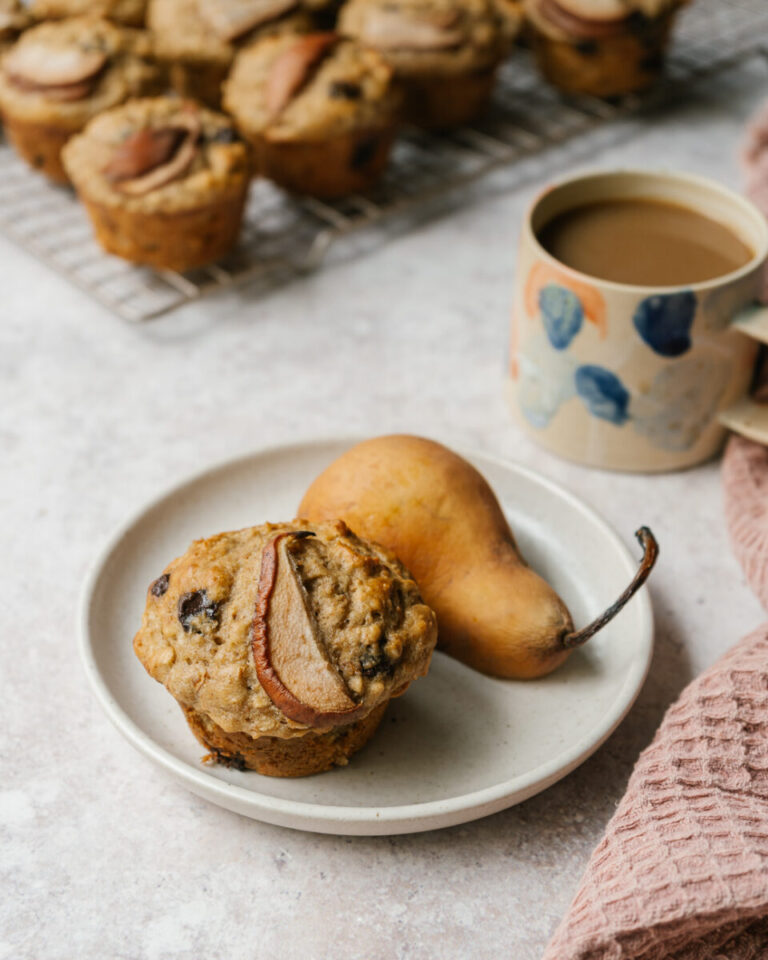 muffin poire chocolat moelleux collation