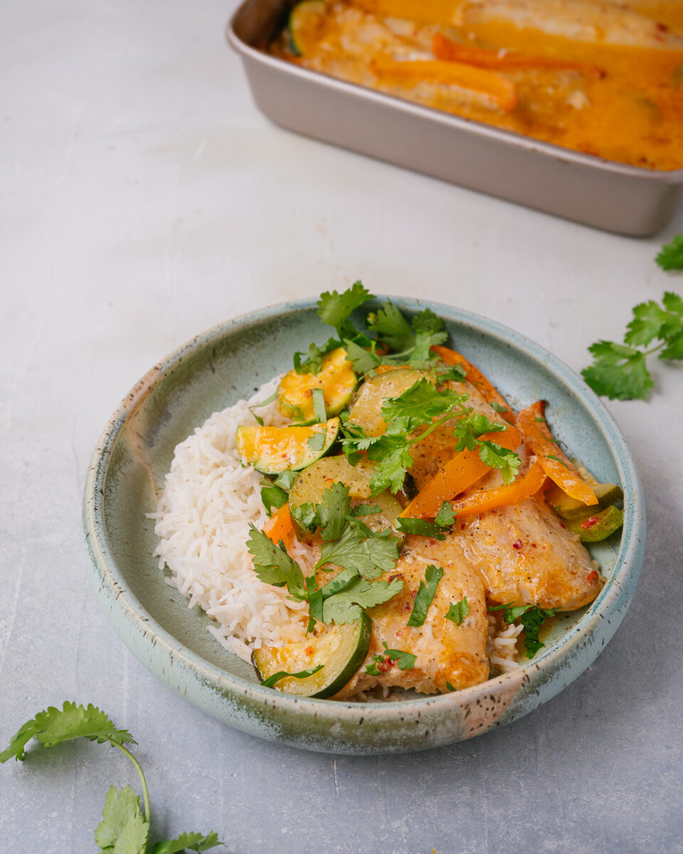 poisson au cari et lait de coco réconfortant facile