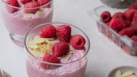 pouding chia framboise collation simple