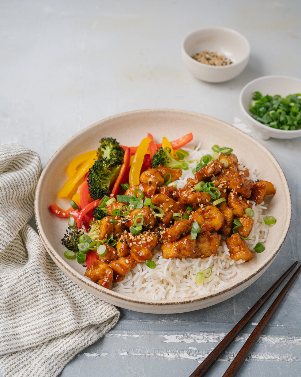tofu general tao repas végé facile